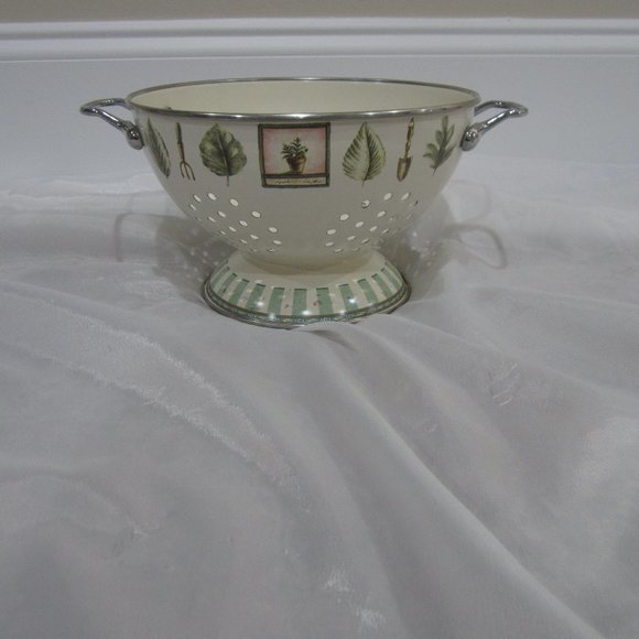 Pfaltzgraff Naturewood Metal Colander - Picture 1 of 5